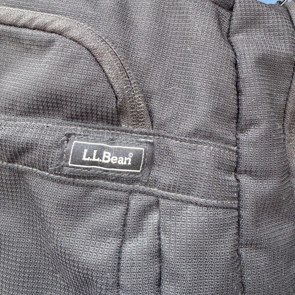 LL Bean Black Nylon‎ Utility Duffle Bag Travel Toiletry Organizer Pockets Mens
